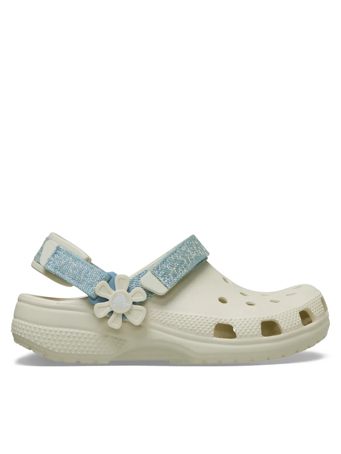 Шлепанцы для мальчика Clsc Dnm Flwr Adj BackstrapCgK Crocs, серый