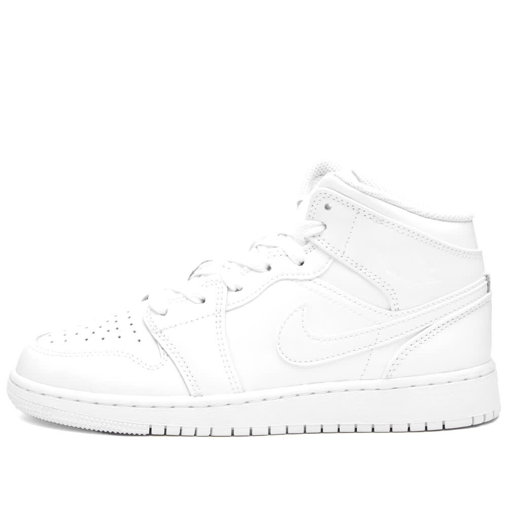 

Кроссовки Air Jordan 1 Mid BG, Белый, Кроссовки Air Jordan 1 Mid BG