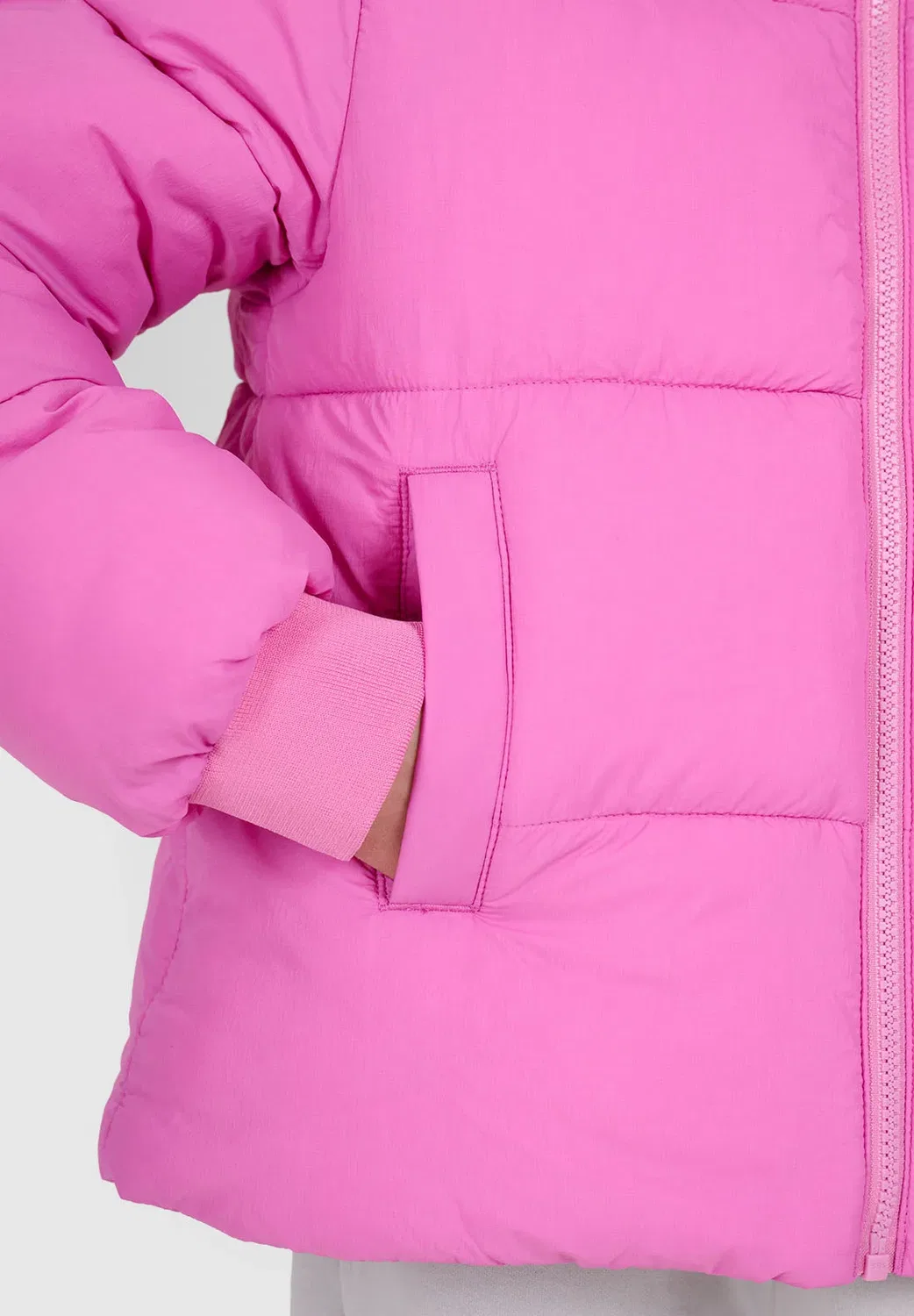 Kurtka puchowa dziewczęca - зимняя куртка 4F, Pink — фото 4