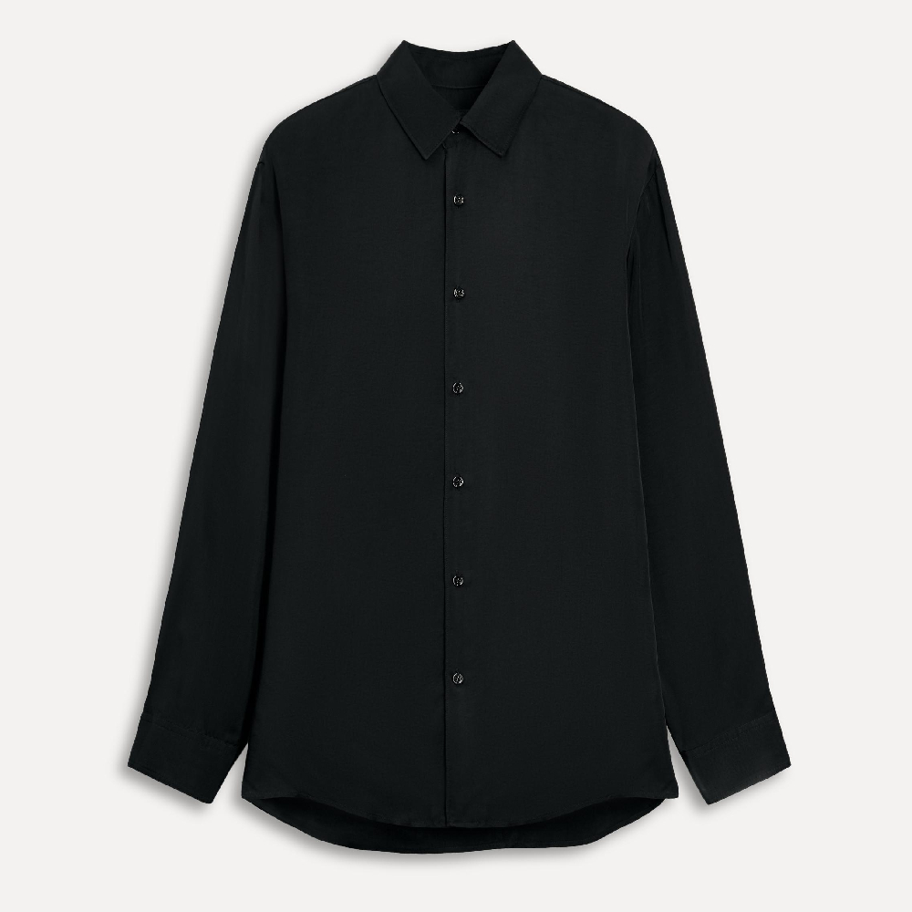 

Рубашка Zara Flowing Cupro 50th Anniversary, черный