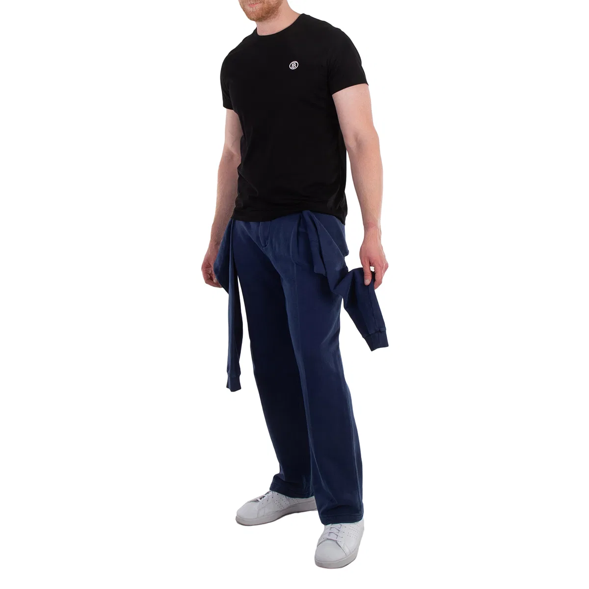 Брюки из хлопка Reconstructed Tailored Cotton Trousers Burberry, Muted Navy — фото 4