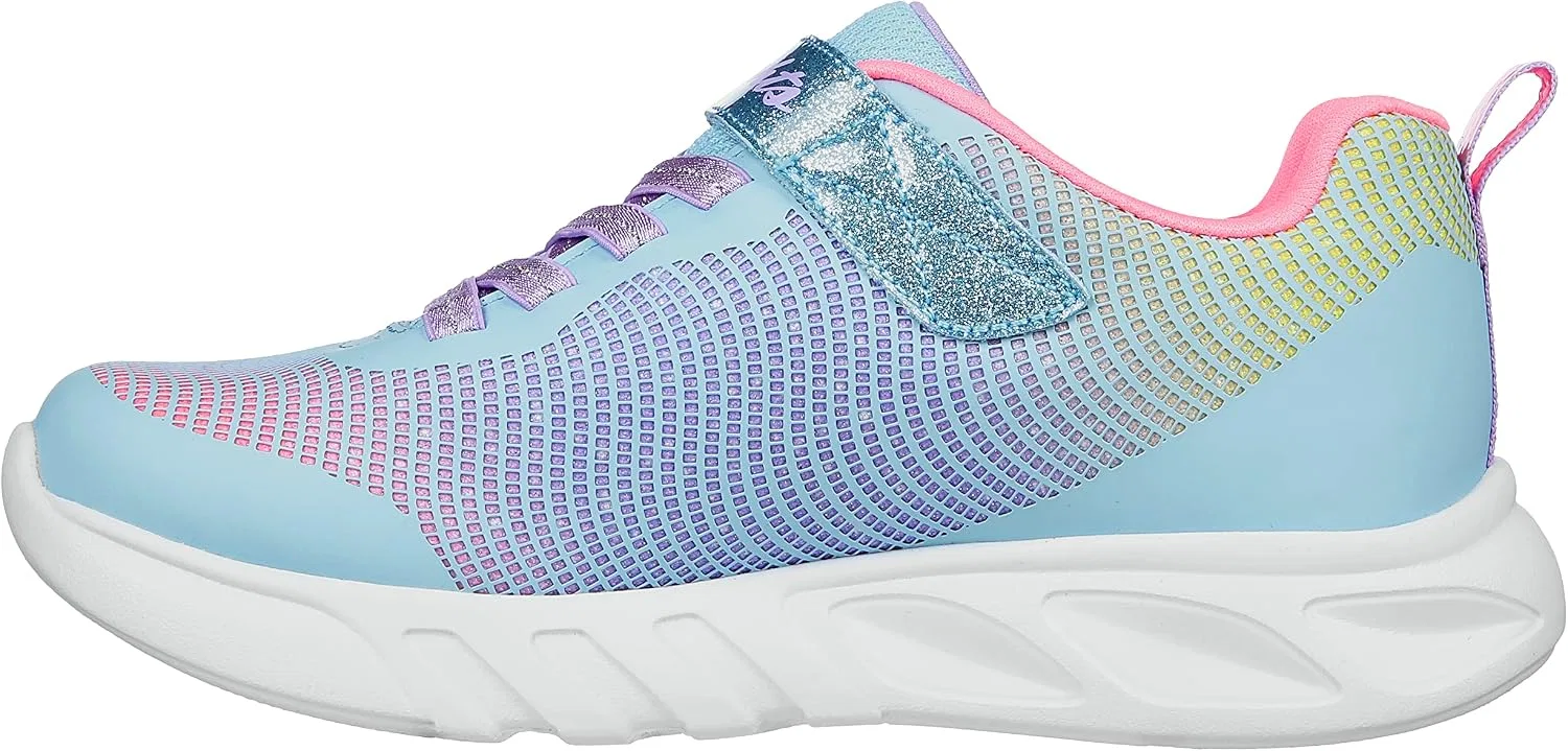 Детские кроссовки для девочек Flicker Flash Skechers, Light Blue/Multi