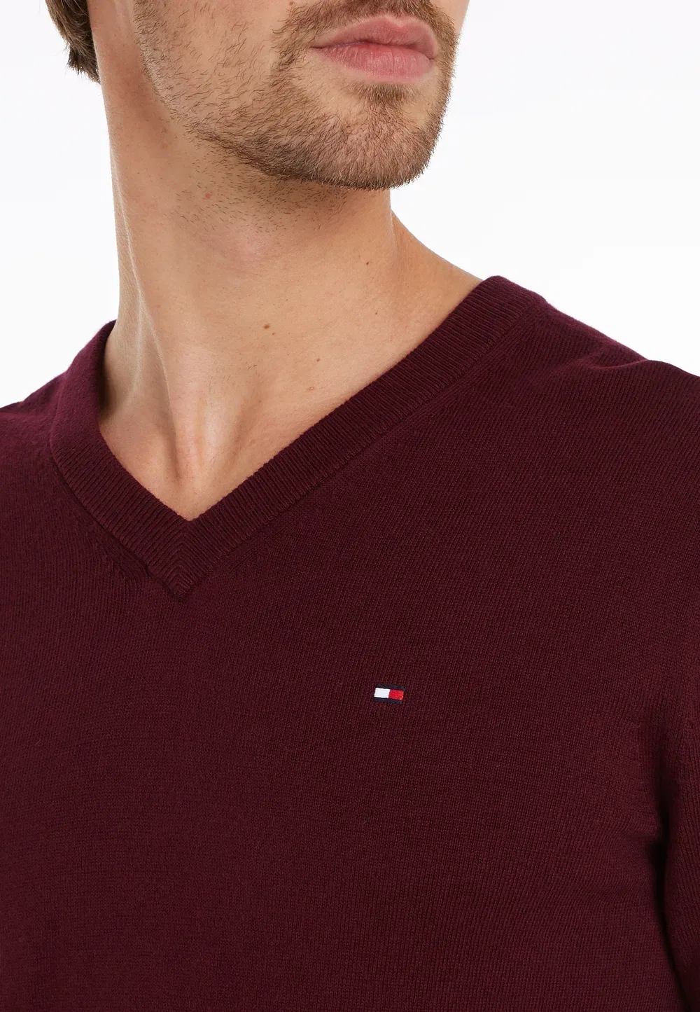 Пима - джемпер Tommy Hilfiger, Deep Rouge — фото 4