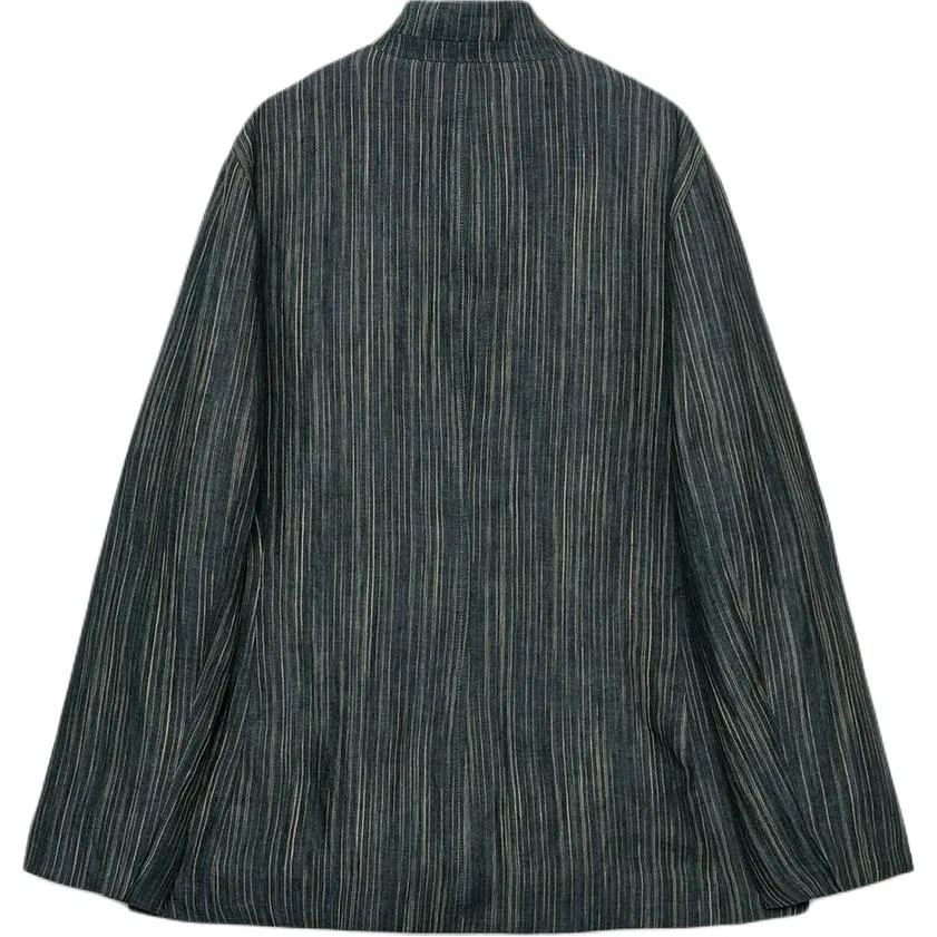 Женский деловой костюм со стойкой Blue Gray ZARA, Blue Gray — фото 3