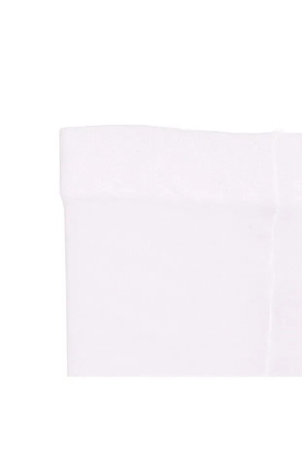 Детские колготки для девочек белые Ebebek Hello Baby, White Printed