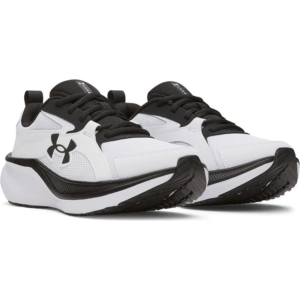 Детские кроссовки Charged+ Assert 11 для бега Under Armour, White/Black/Black