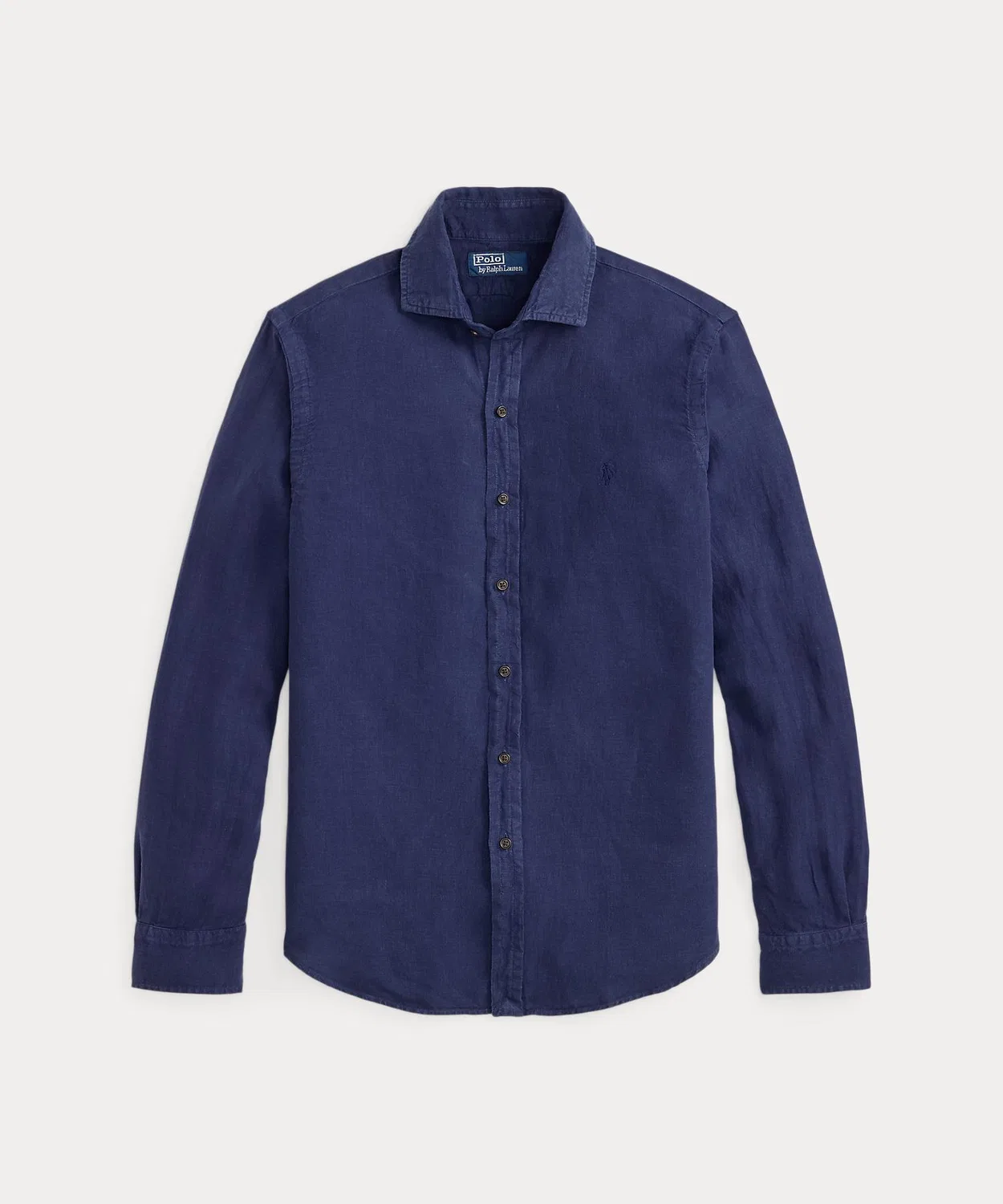 Мужская рубашка из льна с длинным рукавомClassic Fit POLO RALPH LAUREN, Navy — фото 2