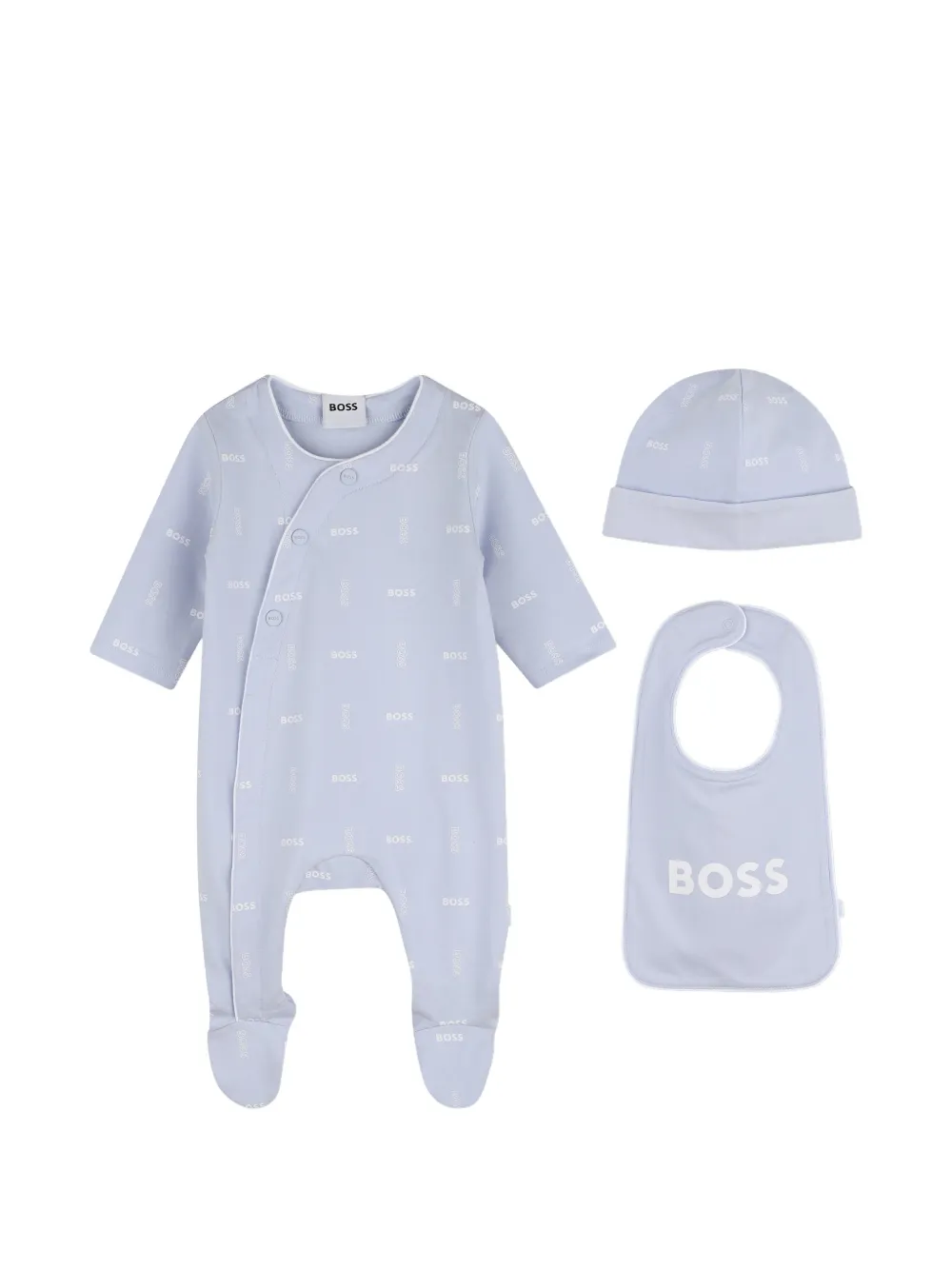

Комплект боди с логотипом Boss Kidswear, синий