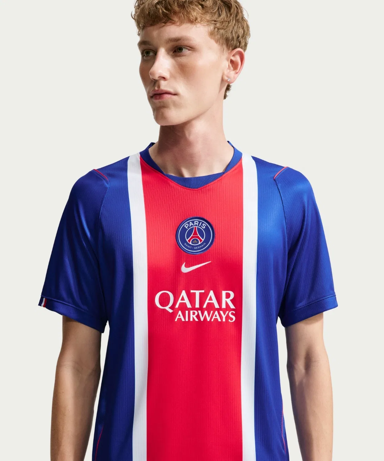 Мужская футболка с коротким рукавом Nike PSG Stadium Home, Blue — фото 4