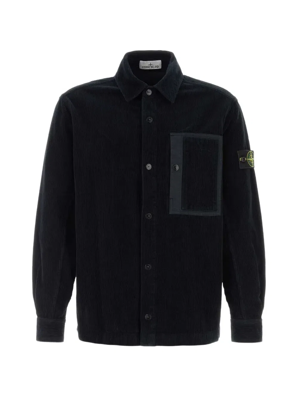 Вельветовая рубашка 1200016 800 Stone Island, черный
