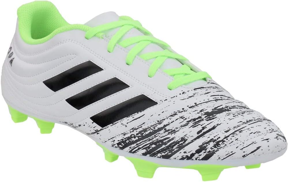 Мужские футбольные бутсы Adidas Copa 20.4 для твердого грунта, белый/черный/зеленый — фото 2