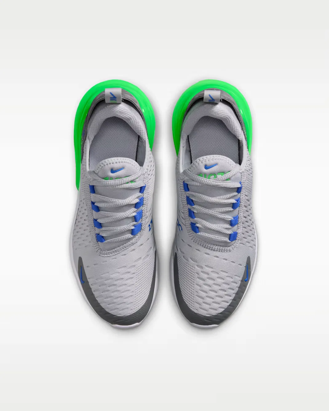 Кроссовки для детей постарше Nike Air Max 270, Wolf Grey/Smoke Grey/Green Spark/Racer Blue — фото 4