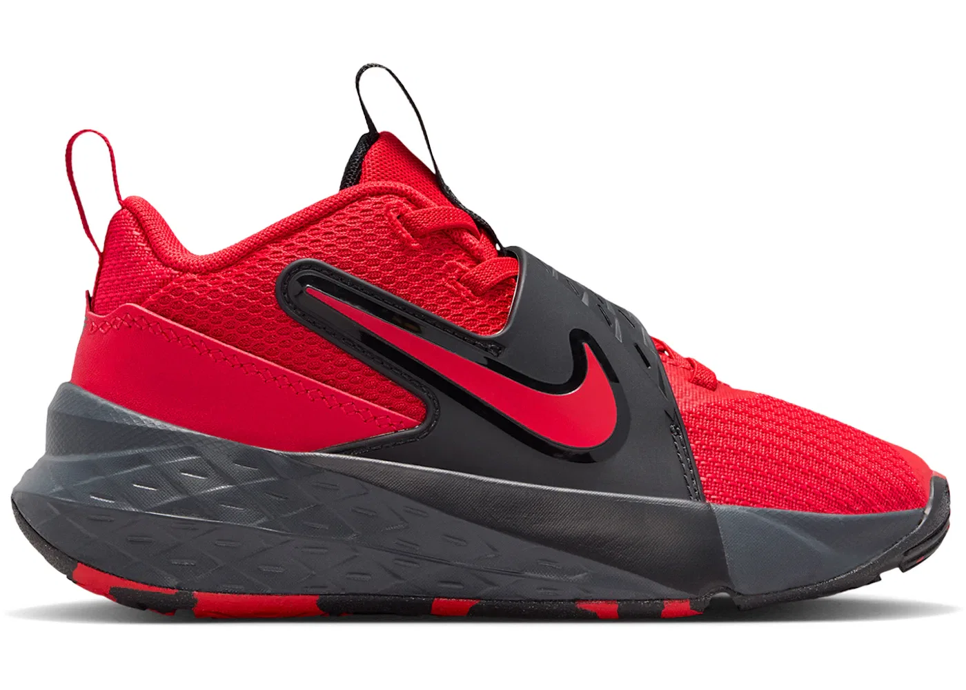 Детские кроссовки для мальчиков с амортизацией Nike Team Hustle D 12 Nike, University Red/Black/Anthracite/University Red