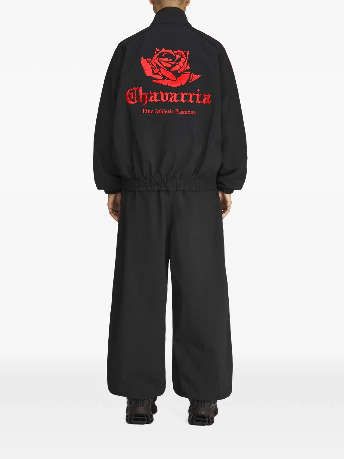 Тканая спортивная куртка черная Adidas, черный — фото 4