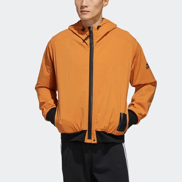 Мужская куртка с капюшоном неотстегивающимся Khaki Brown Adidas, Khaki Brown — фото 4