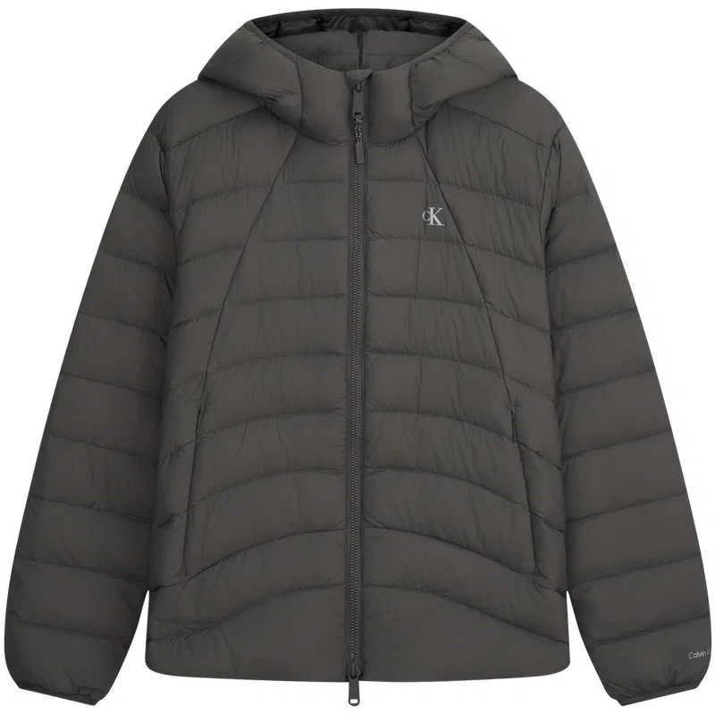 Мужская куртка пуховик с капюшоном Calvin Klein, Dark Gray