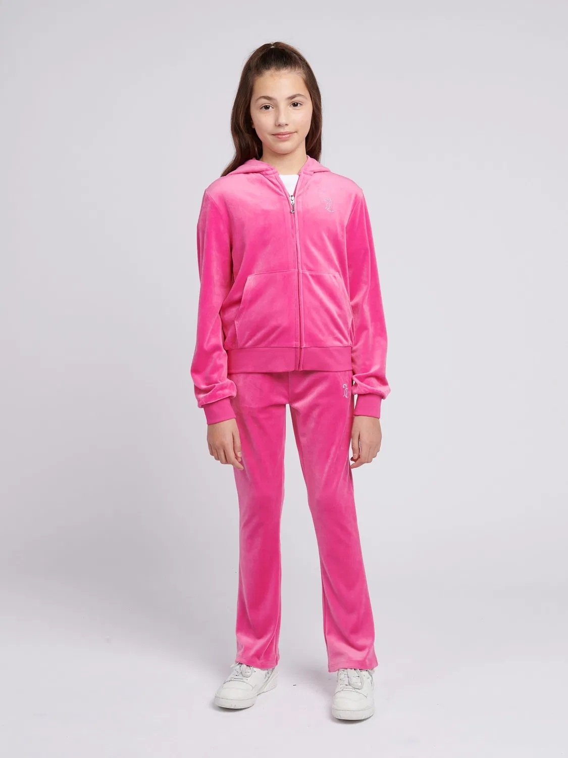 Толстовка с капюшоном, стразы Juicy Couture, светло-фиолетовый — фото 3