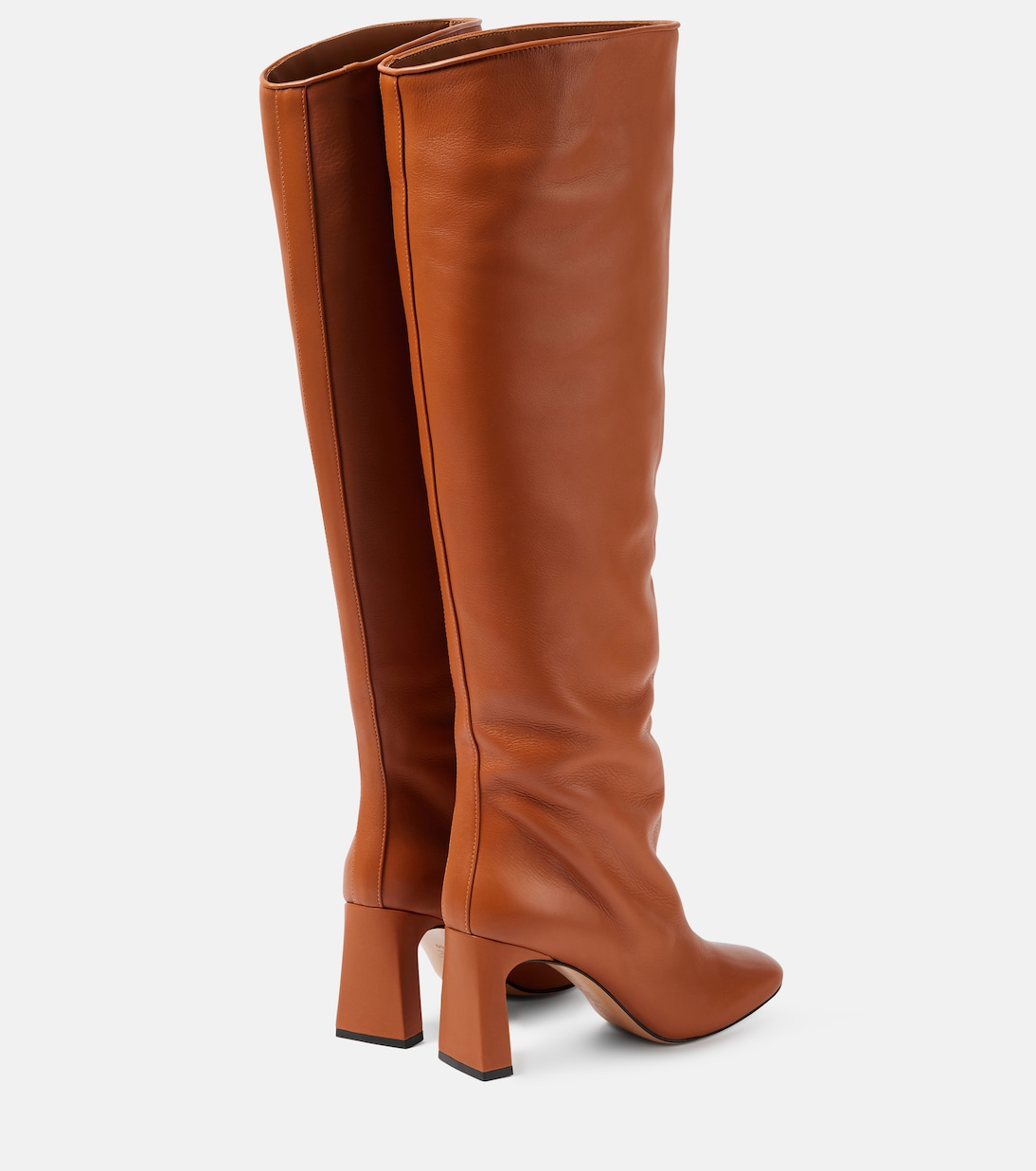 Сапоги Roberta из кожи до колена Souliers Martinez, коричневый — фото 2