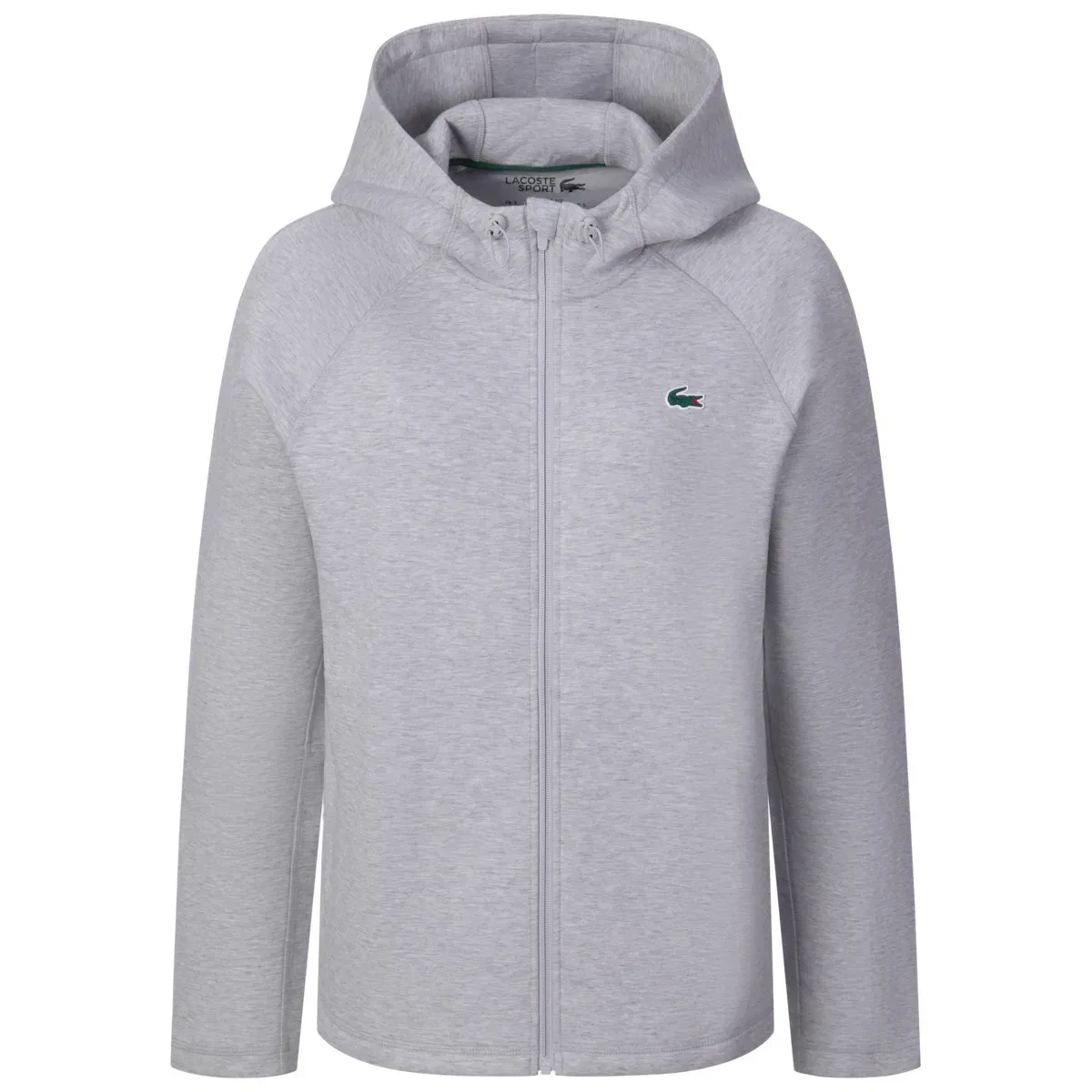 Свитшот на молнии серая Lacoste, серый