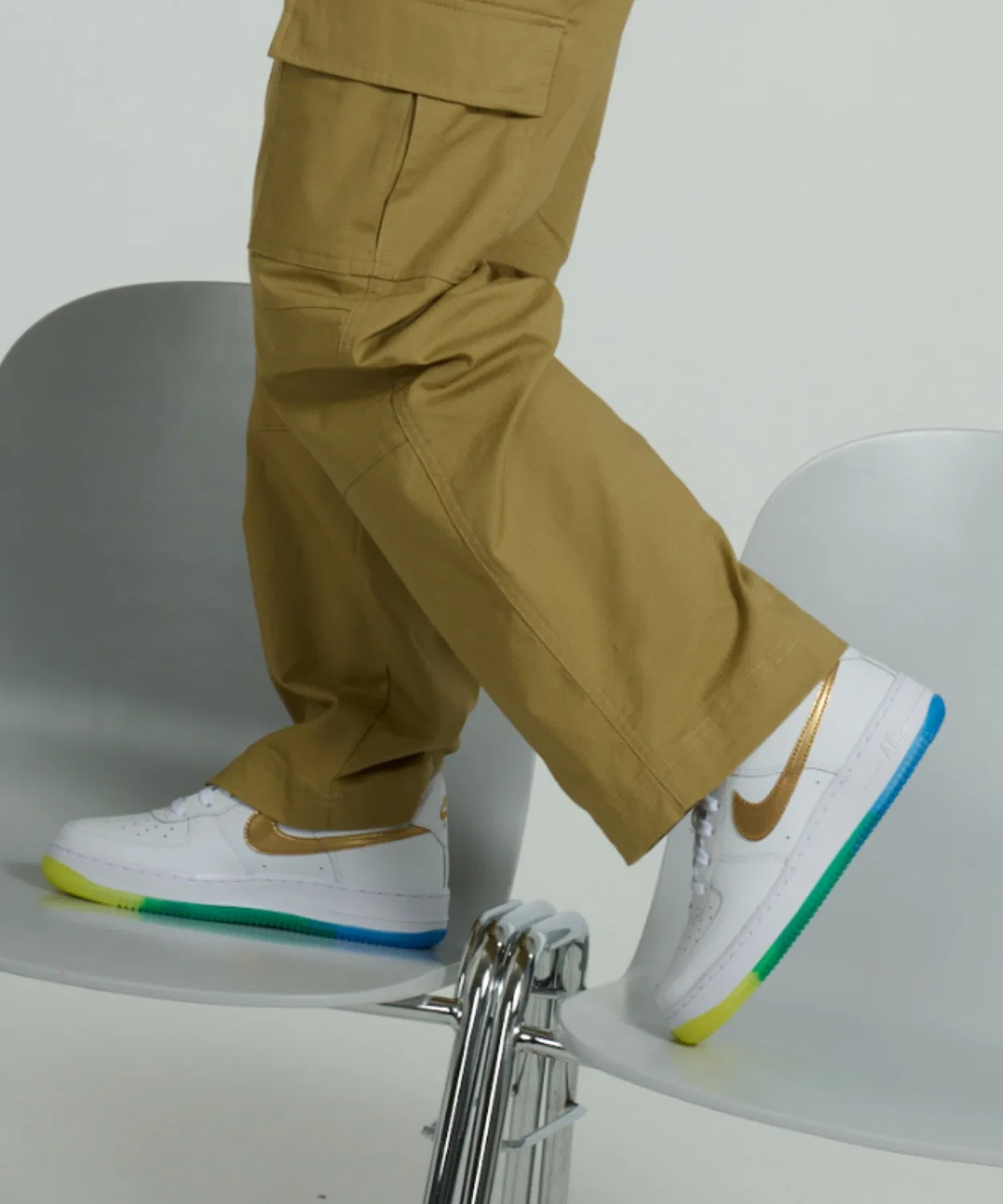 Детские кроссовки Nike Air Force 1 с кожаным верхом, White