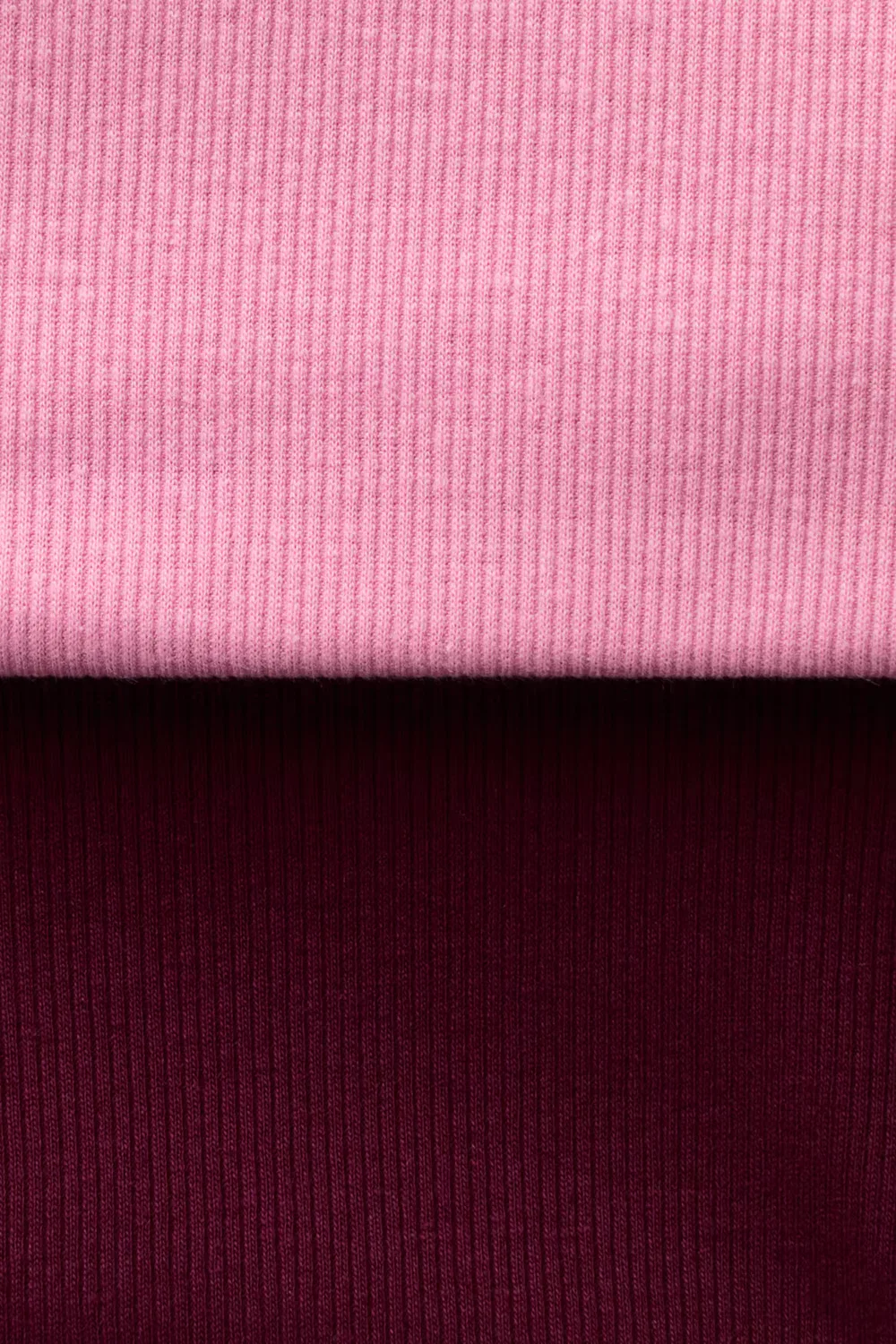Комплект из двух хлопковых рубашек с оборками H&M, Rosa/Dunkles Pflaumenrot — фото 2