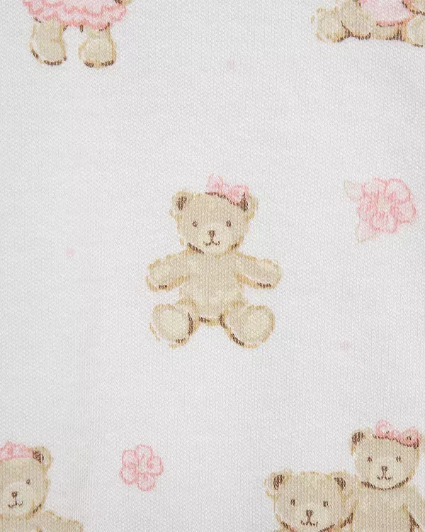 Детский комбинезон для новорожденных с принтом Little Me, розовый — фото 3