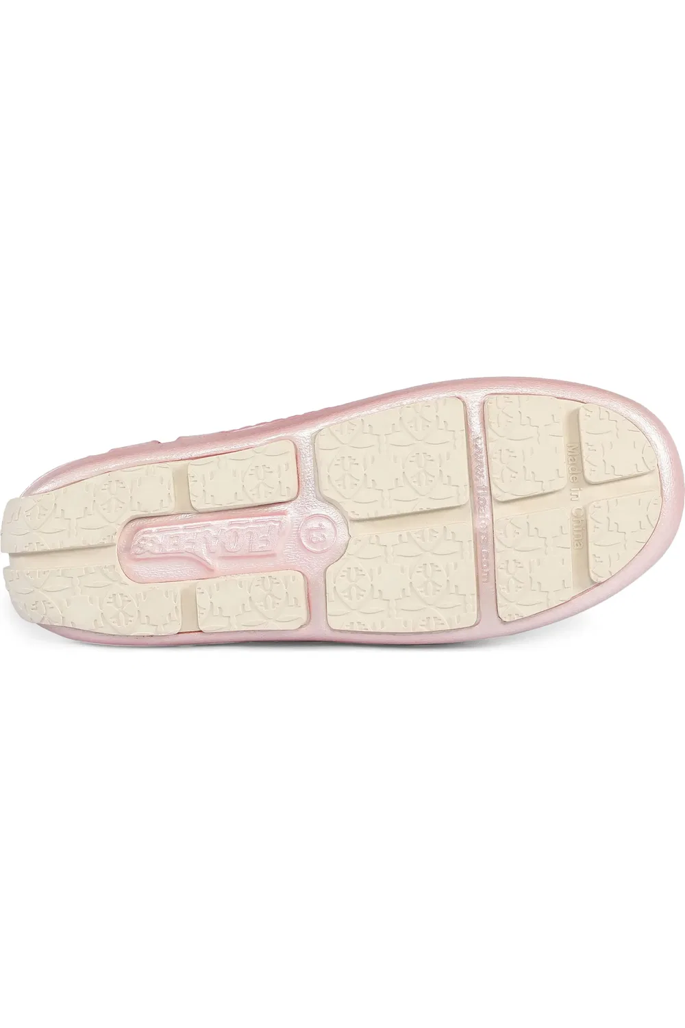 Туфли детские водонепроницаемые блестящие Prodigy FLOAFERS, Pink Metallic/Cream — фото 4