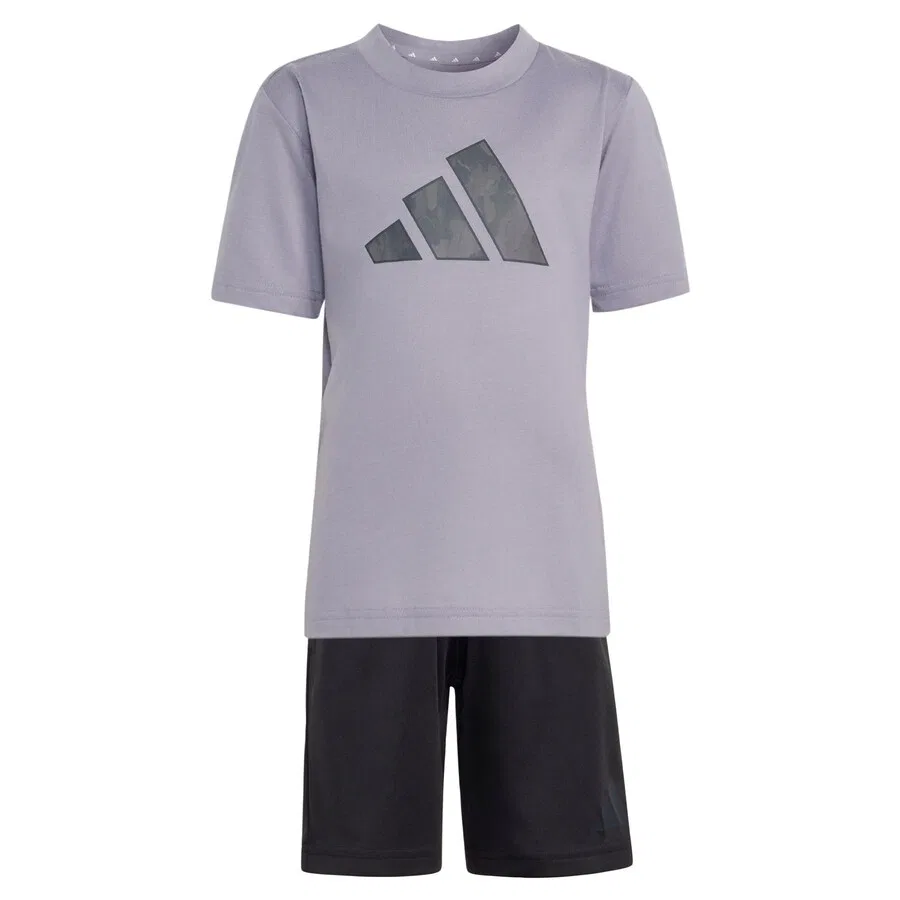 Спортивный костюм ADIDAS SPORTSWEAR 'Seasonals' в лавандовом и черном цветах