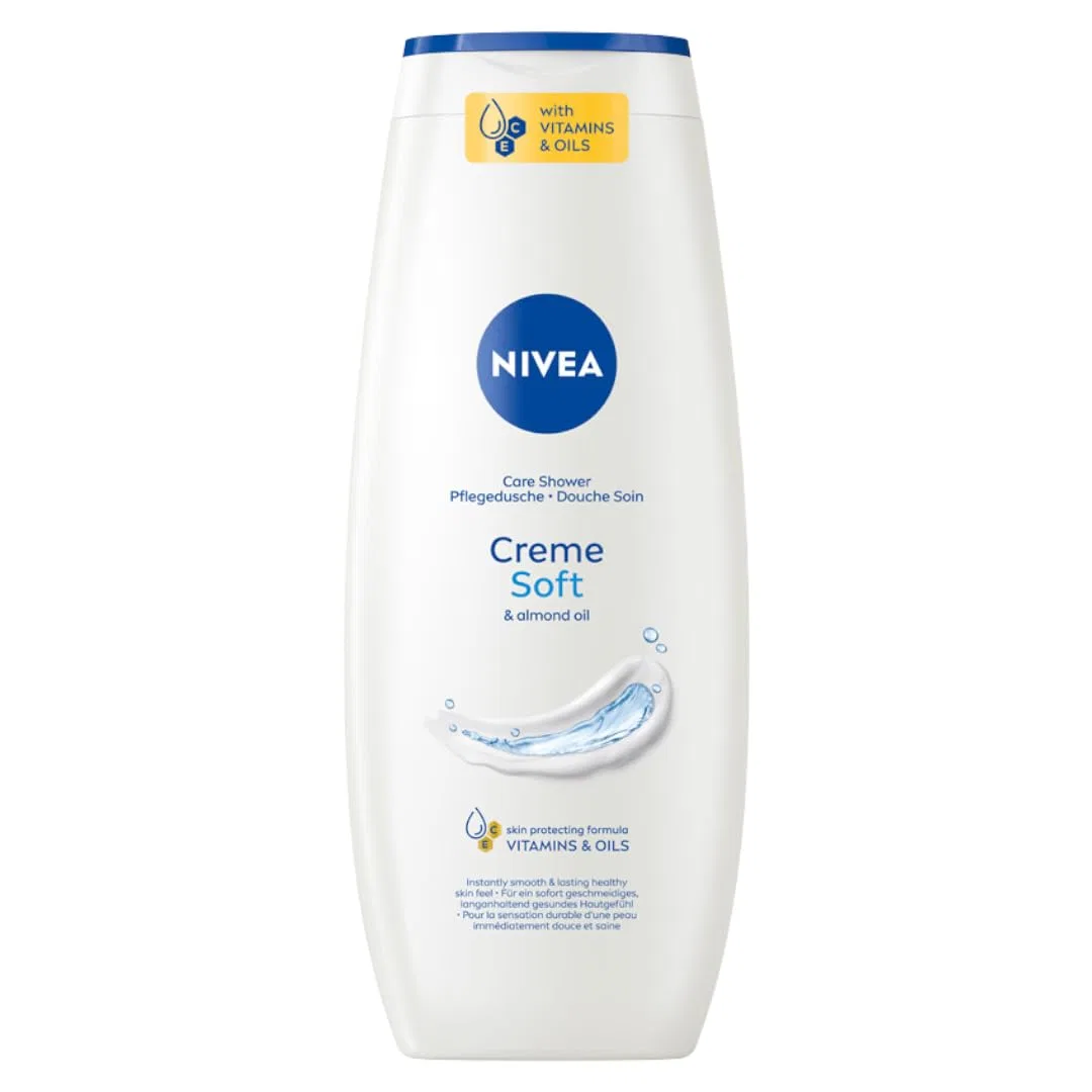 Гель для душа Creme Soft с миндальным маслом, NIVEA, 500 мл