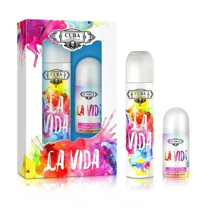 Женский парфюмерный набор Cuba La Vida For Woman, Cuba Originals, 100 мл