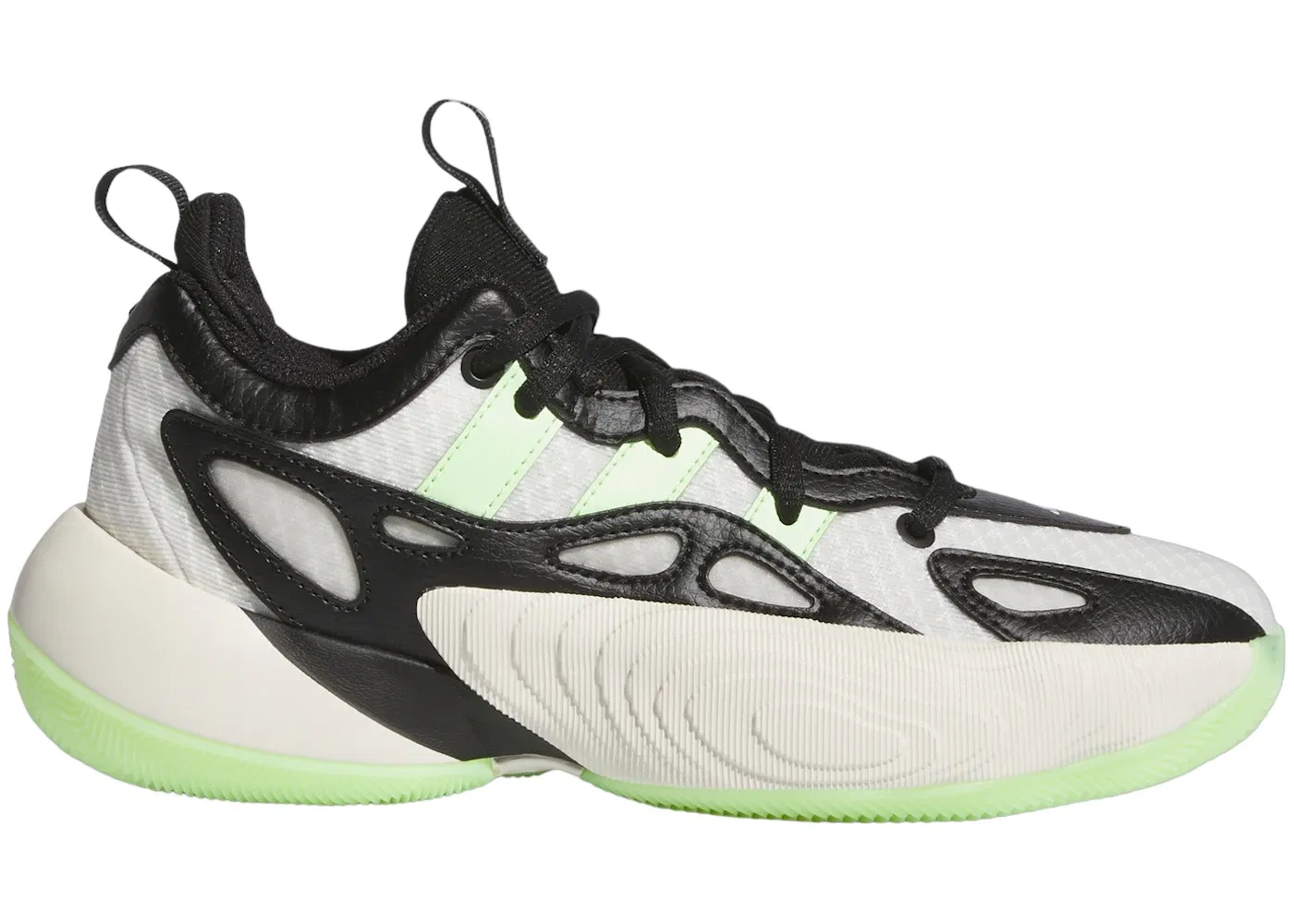 Детские кроссовки для баскетбола Adidas Trae Young Unlimited 2, Cloud White/Green Spark/Off White