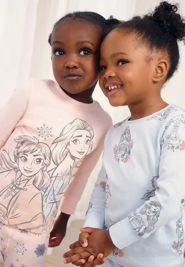 Пижамный комплект из хлопка Disney Frozen Snuggle Set Next, розовый, голубой — фото 3