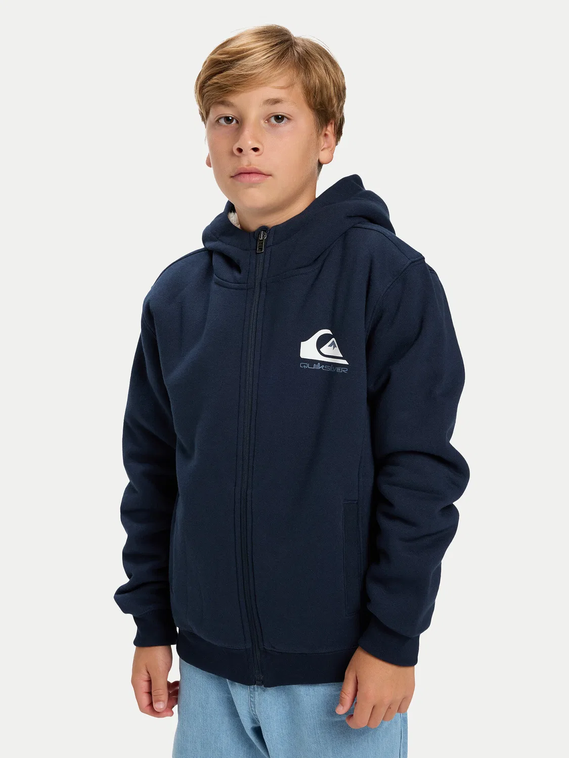 Толстовка стандартного кроя для мальчика Quiksilver, темно-синий