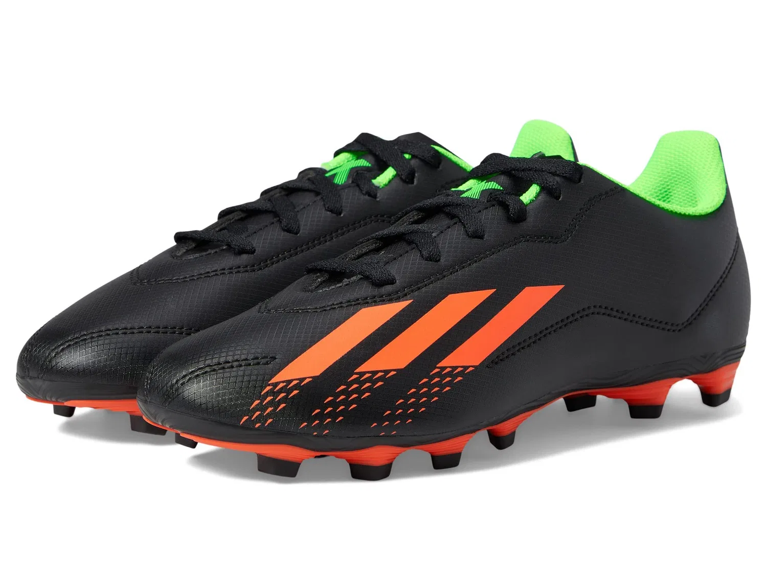 Детские бутсы для мальчиков с твердым покрытием X Speedportal.4 Adidas, Black Red Solar Green — фото 2