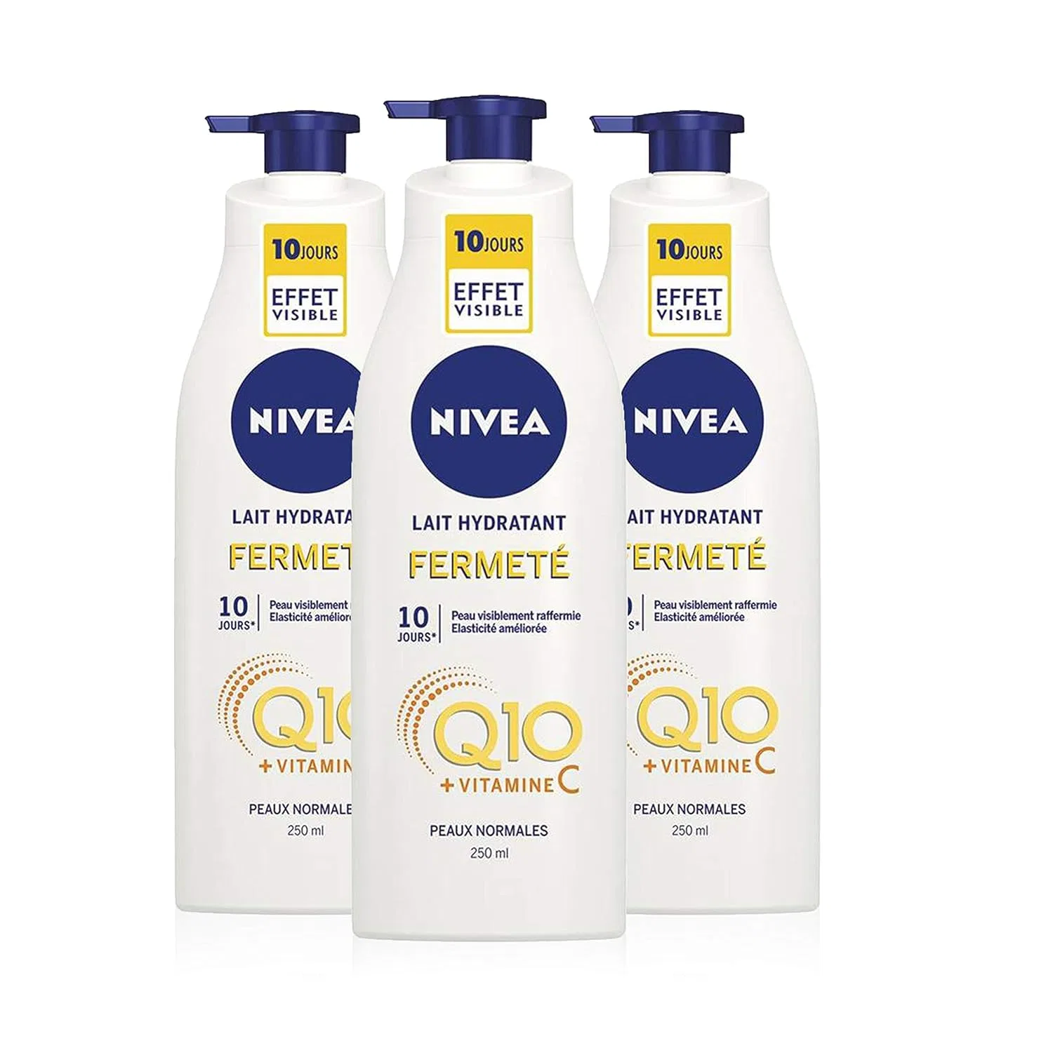 Молочко для тела Q10 + Vitamin C, NIVEA, набор 3 x 250 мл