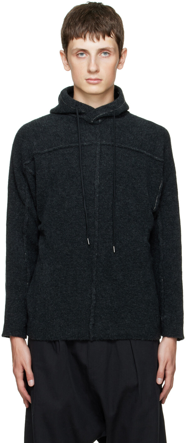 

SSENSE Эксклюзивная серая толстовка с капюшоном Isabel Benenato, Серый, SSENSE Эксклюзивная серая толстовка с капюшоном Isabel Benenato