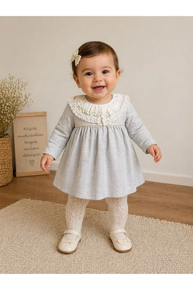 Детское платье для девочек хлопковое Tongs Baby, Gray