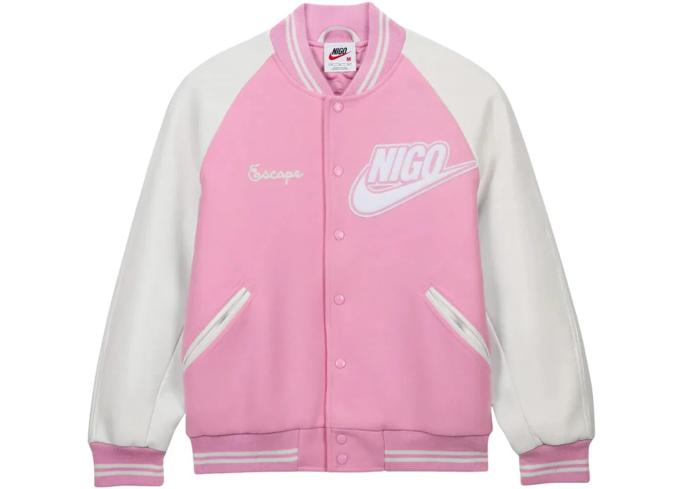 Мужская куртка с принтом Nike x Nigo Varsity Jacket, Pink