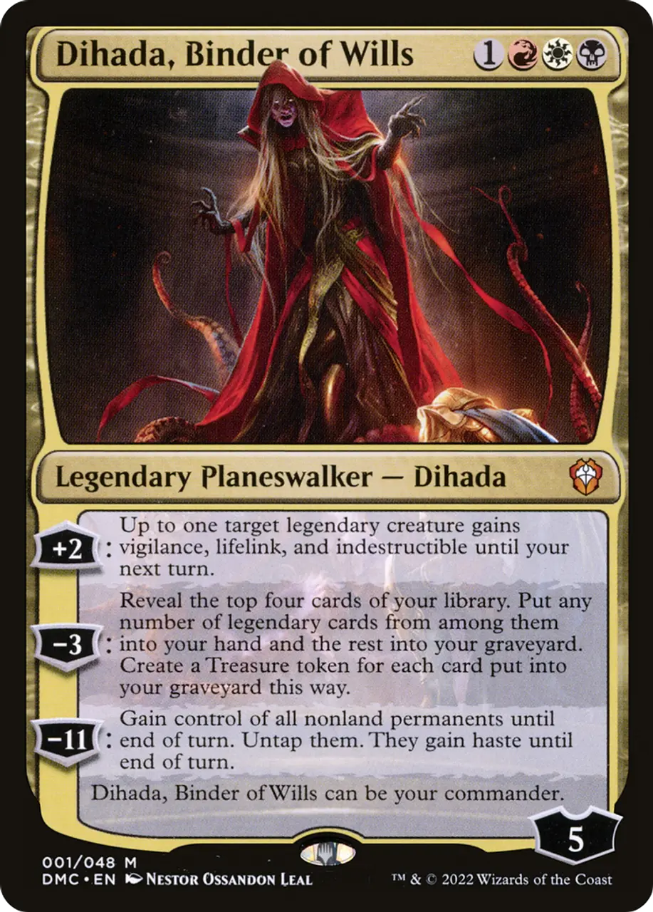 

Карточная игра Dihada, Binder of Wills - Dominaria United Commander Foil