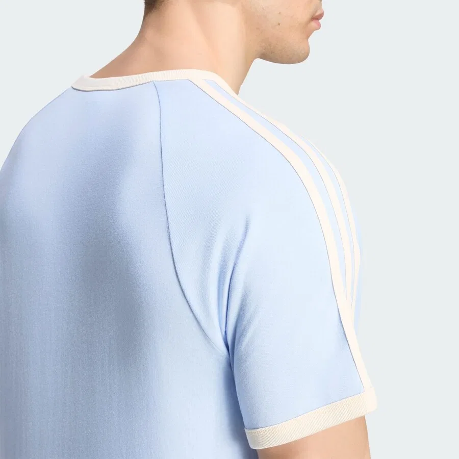 Футболка ADIDAS ORIGINALS светло-голубого цвета — фото 4