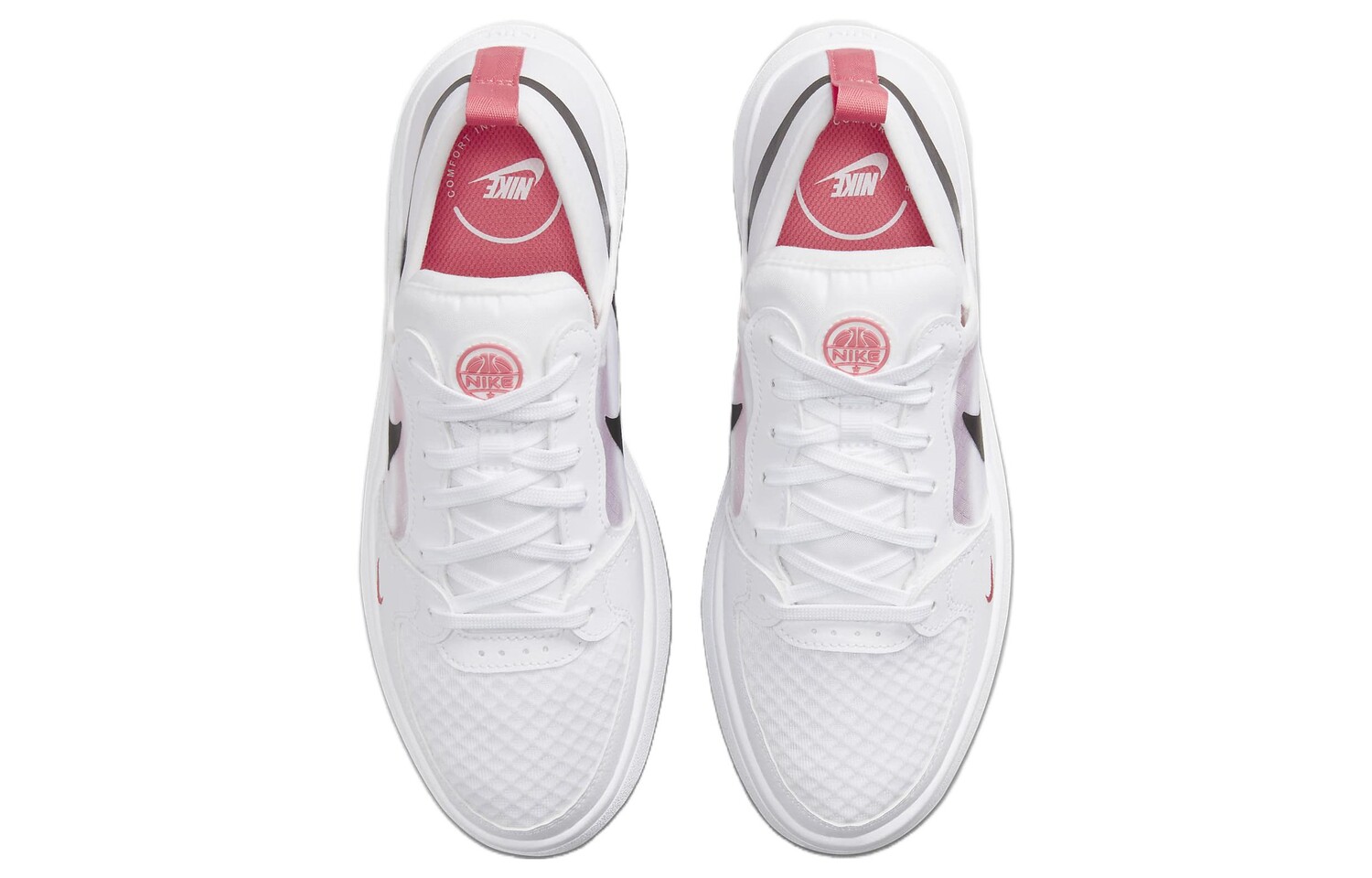 Кроссовки Nike Wmns Court Vision Alta Txt 'White Sea Coral', белый — фото 4