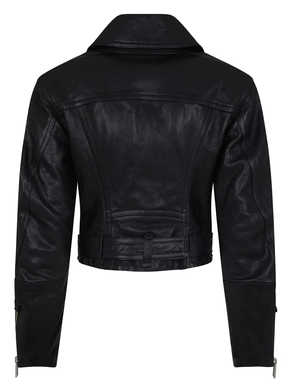 Куртка-косуха из клетчатой кожи DSQUARED2, черный — фото 2
