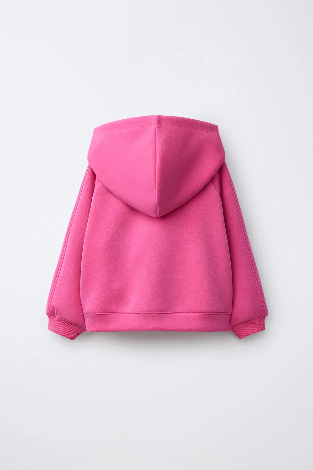 Спортивная толстовка на молнии с тисненым текстом ZARA, Fuchsia — фото 2