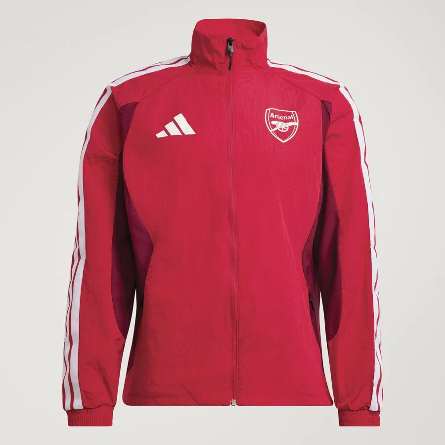 Тренировочная куртка ADIDAS PERFORMANCE 'FC Arsenal Anthem' в красном и темно-красном цветах — фото 2