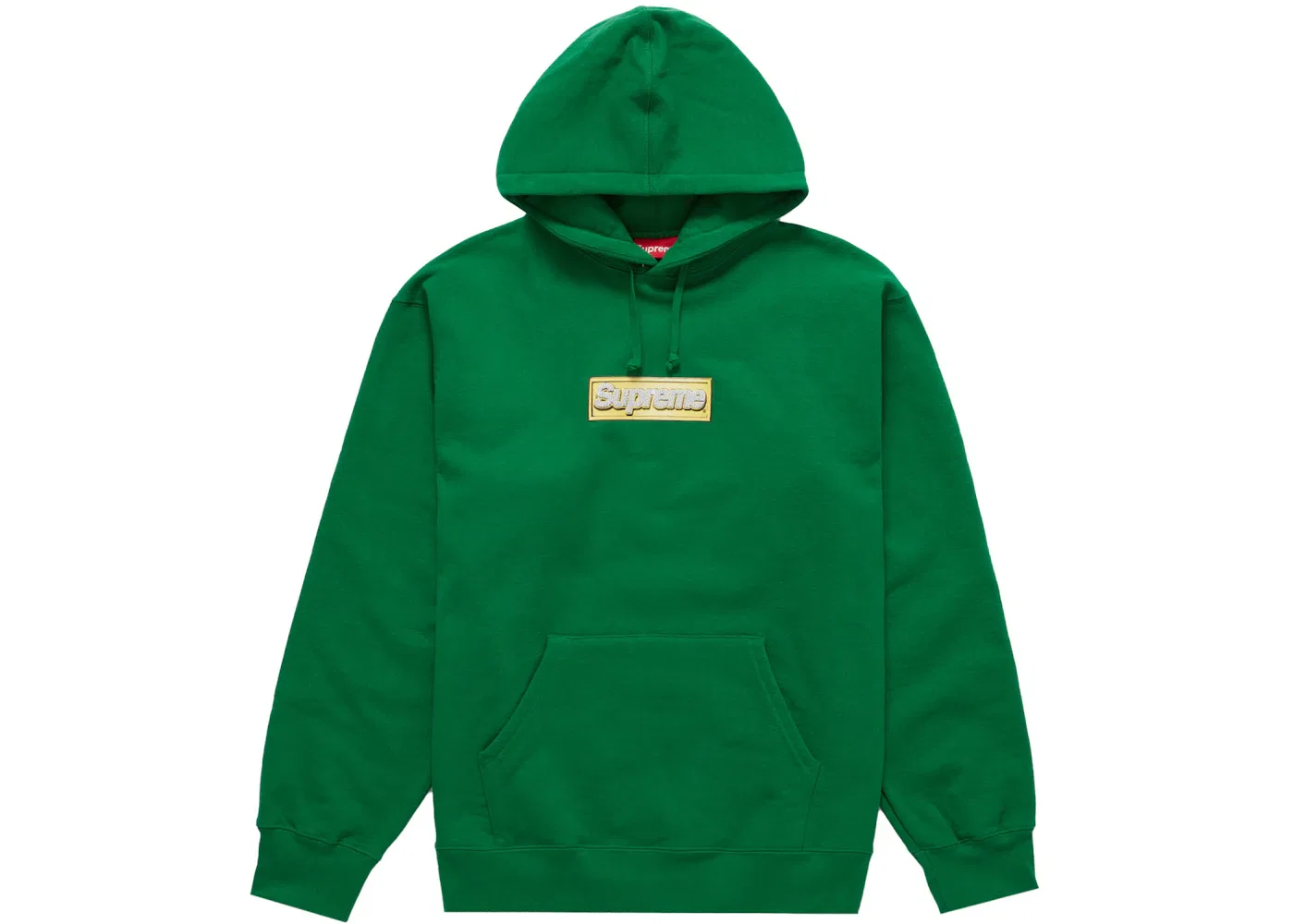 Мужская худи с блестящим логотипом Bling Box Logo Supreme, Green