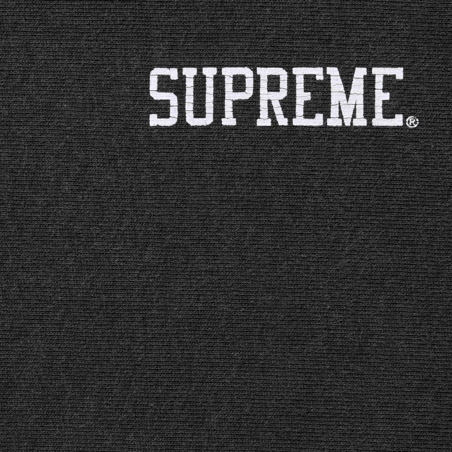 Свитшот Supreme Washed Crewneck, черный — фото 2