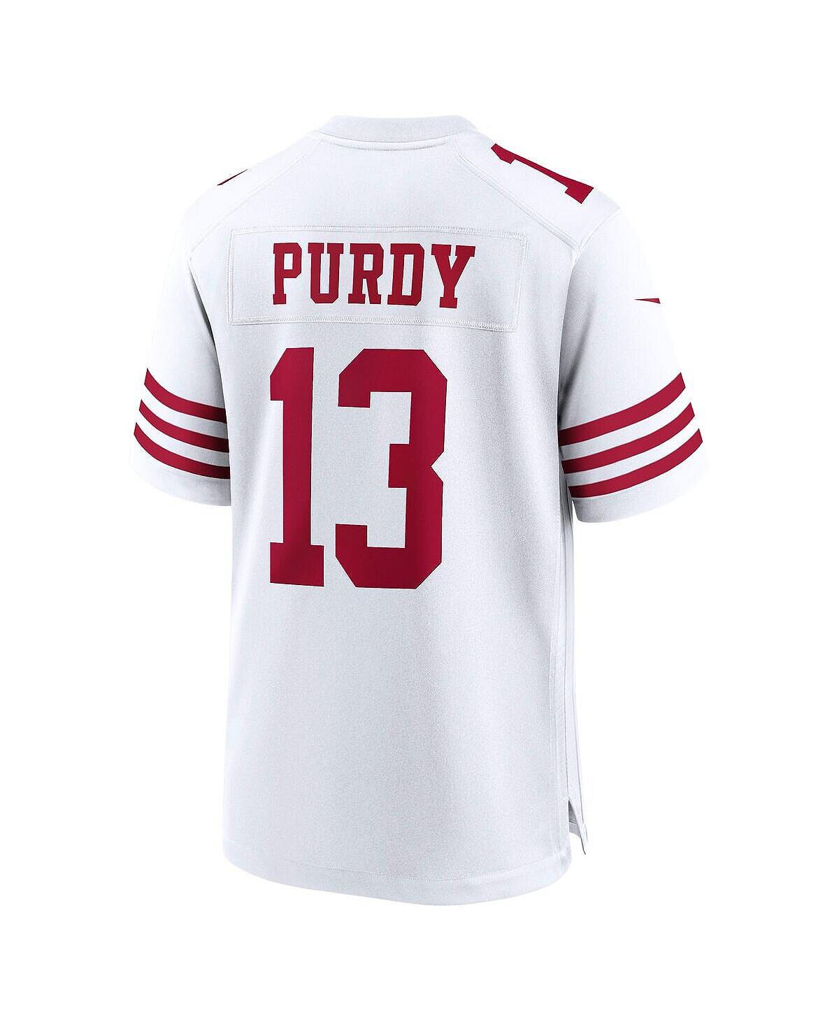 Мужская футболка brock purdy white san francisco 49ers game player Nike, белый — фото 3
