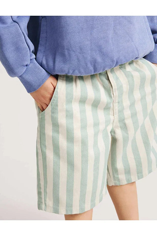 Детские шорты для мальчиков джинсовые Marks & Spencer, Blue Mix — фото 2