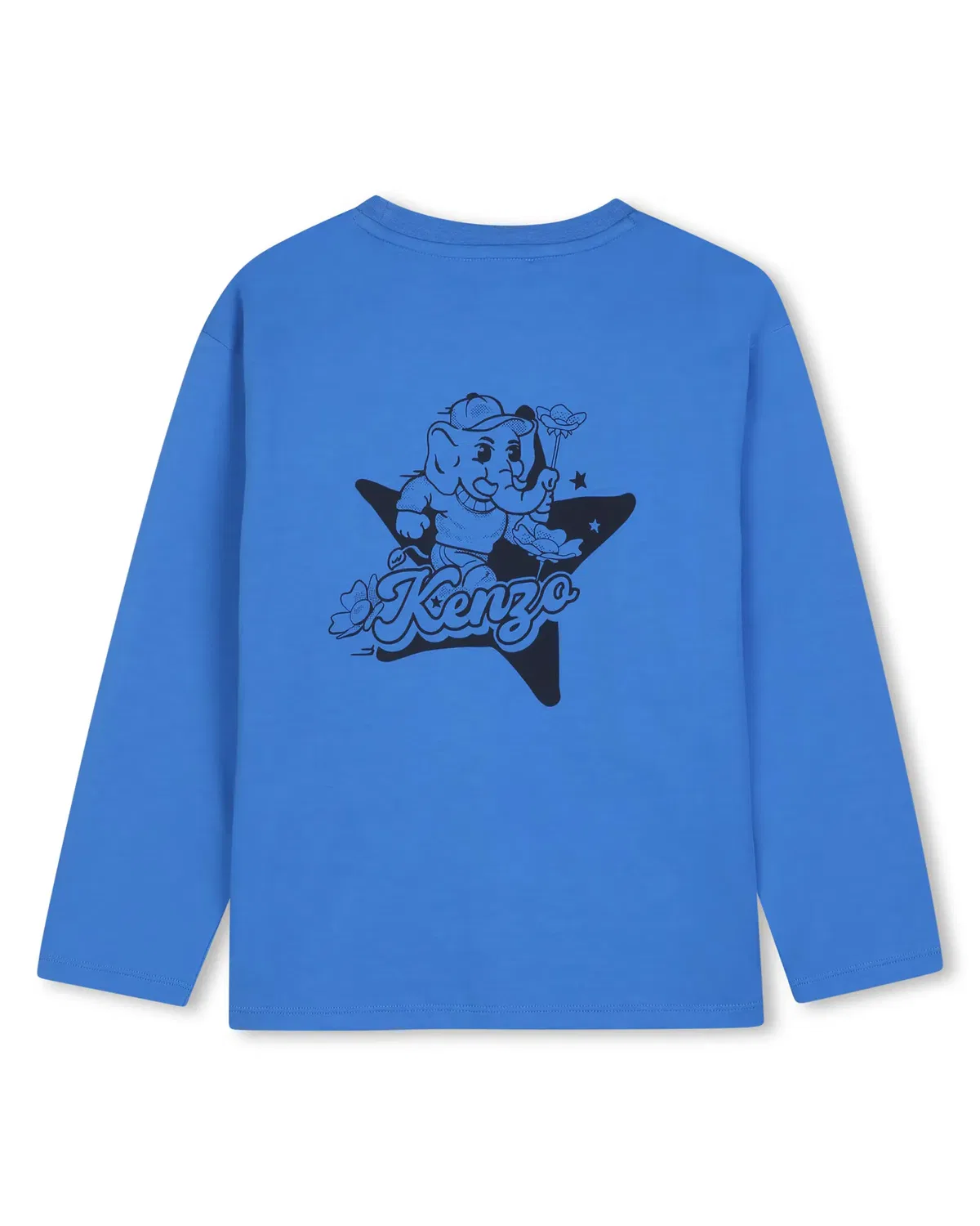 Детская футболка с длинным рукавом с принтом Kenzo Kids, Verde — фото 3