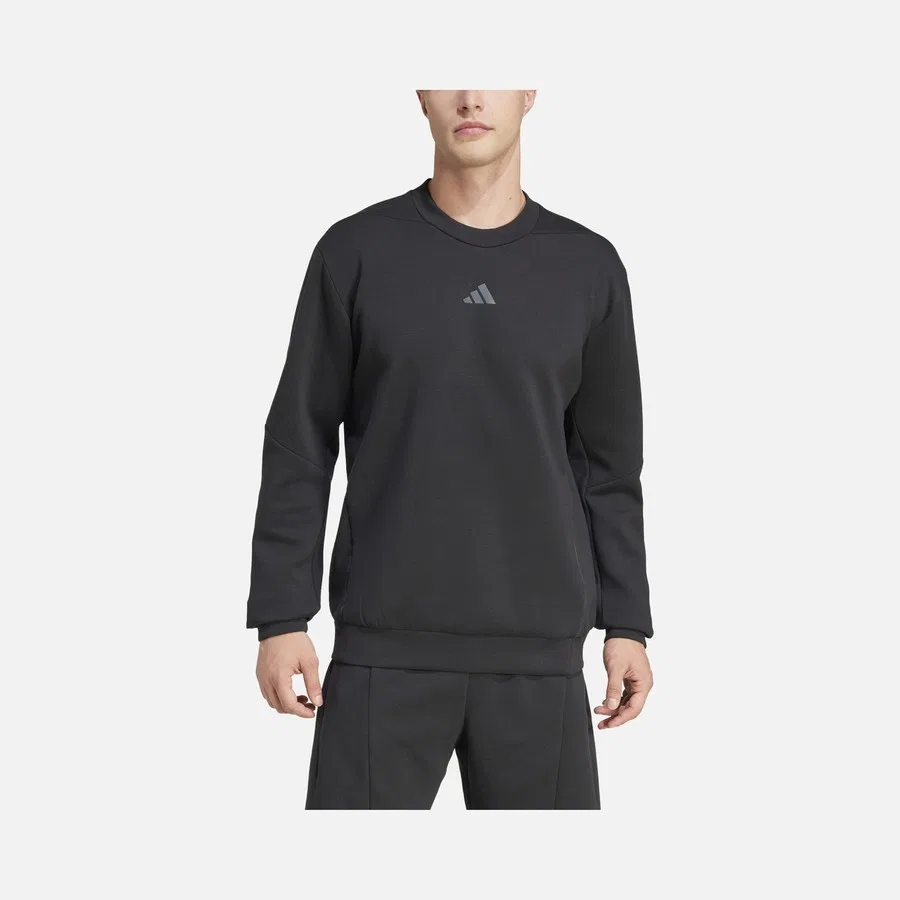 Мужской свитшот Aeroready Designed For Gym & Training Crew adidas, Черный — фото 3